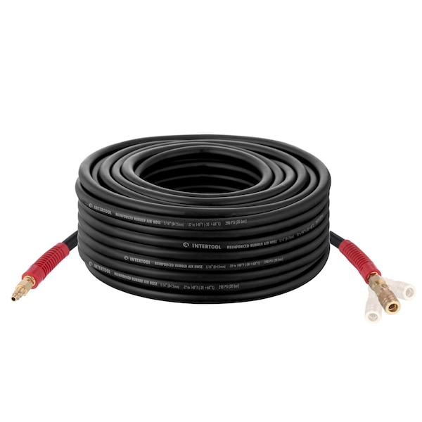 Intertool Rubber Air Hose, 100 ft. x 5/16 in., Black PT08-1733 - main